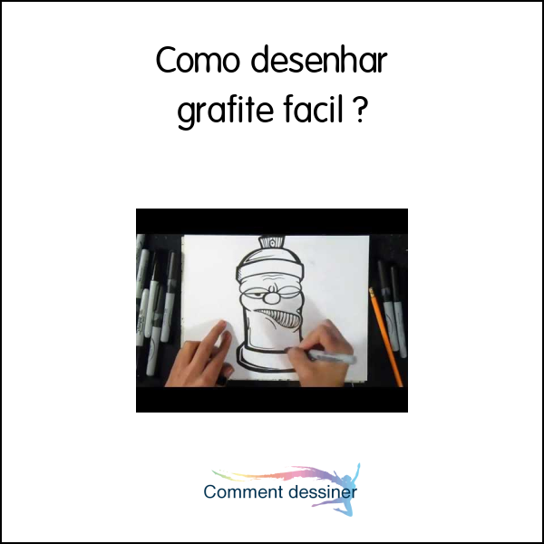 Como desenhar grafite facil